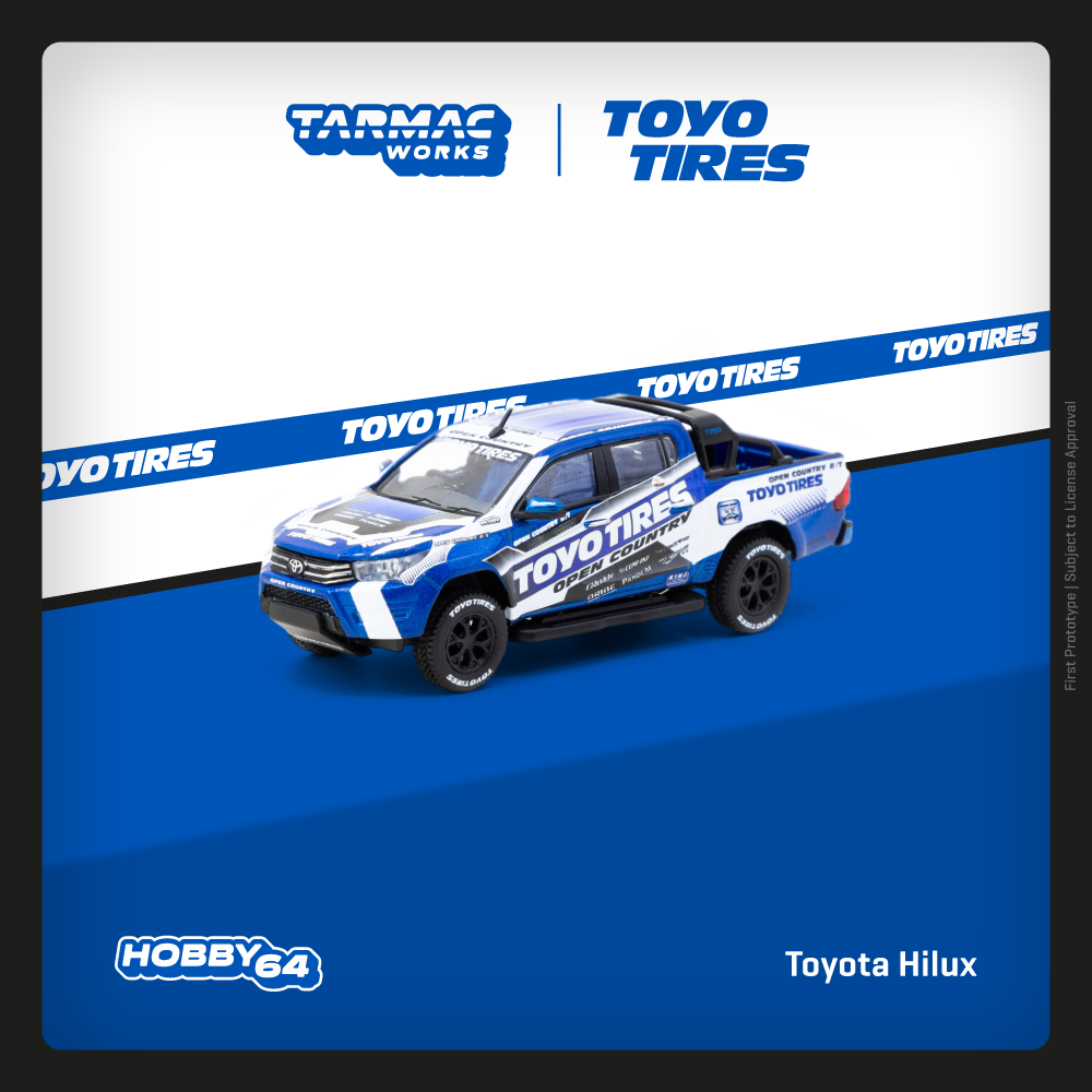 Tarmac Works 1:64 Scale Toyota Hilux  Toyo Tires