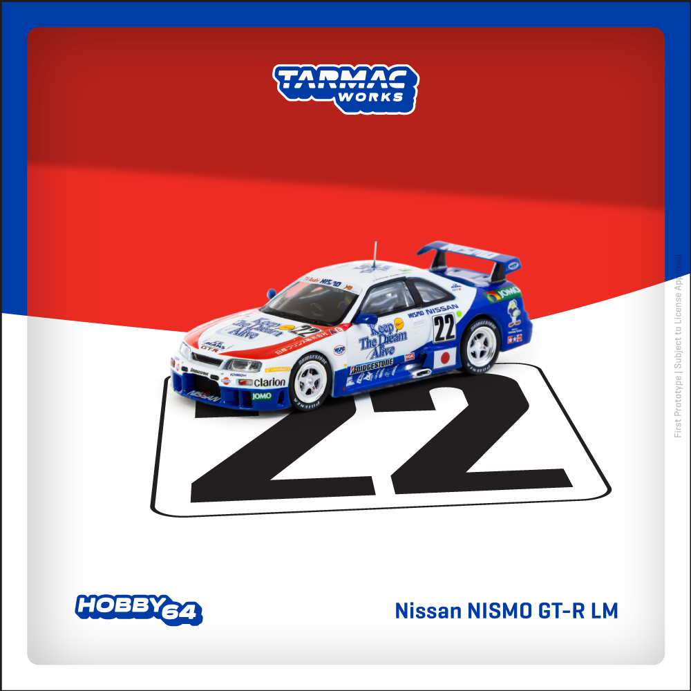 Tarmac Works 1:64 scale Nissan NISMO GT-R LM 24h of Le Mans 1995 H. Fukuyama / M. Kondo / S. Kasuya