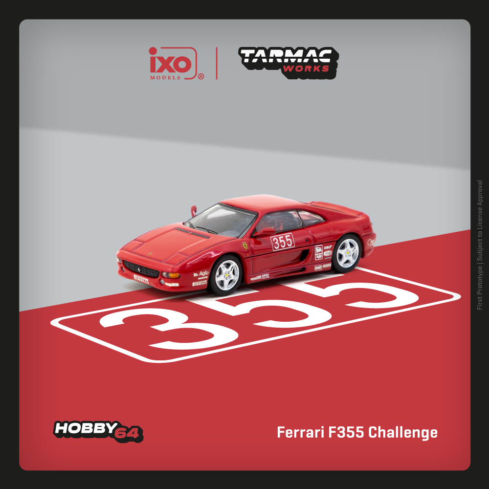 Tarmac Works 1:64 scale Ferrari F355 Challenge Presentation