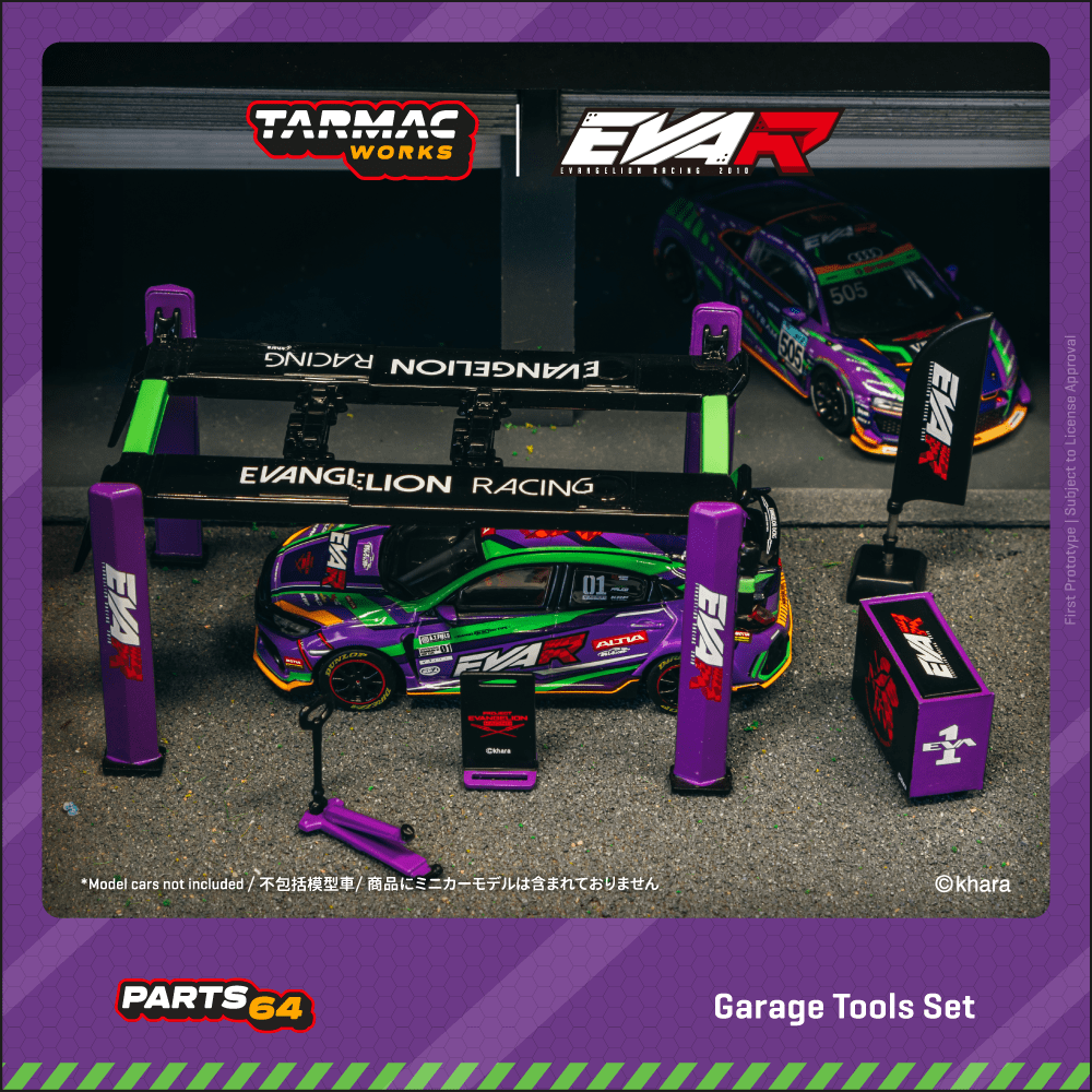 Tarmac Works 1:64 Scale Garage tools set EVA Racing