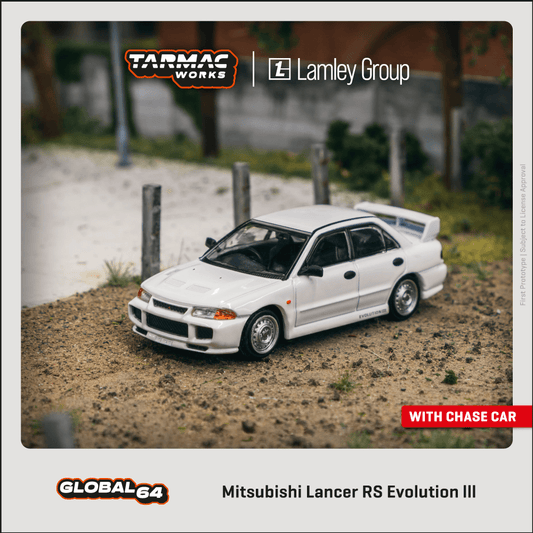 Tarmac Works 1:64 Scale Mitsubishi Lancer RS Evolution III  White