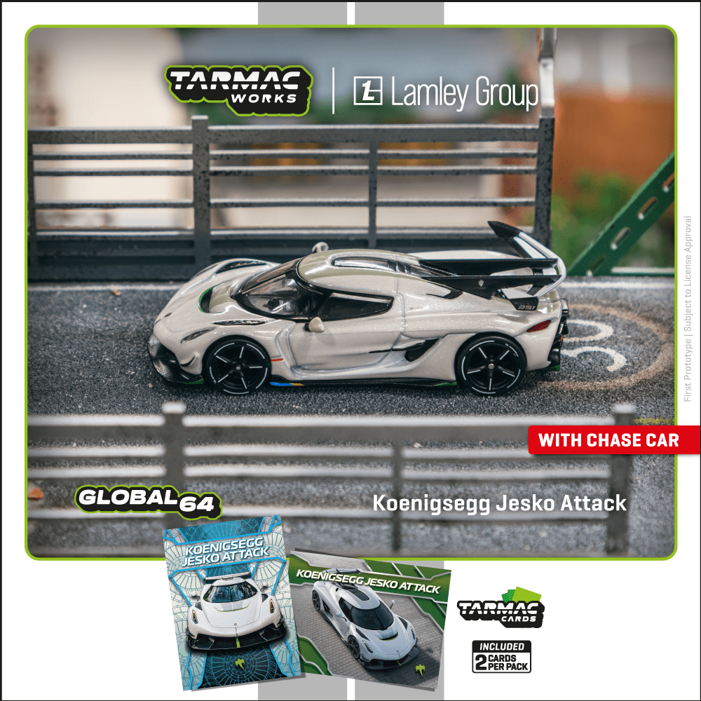 Tarmac Works 1:64 Scale Koenigsegg Jesko Attack White T64G-TL052-WH