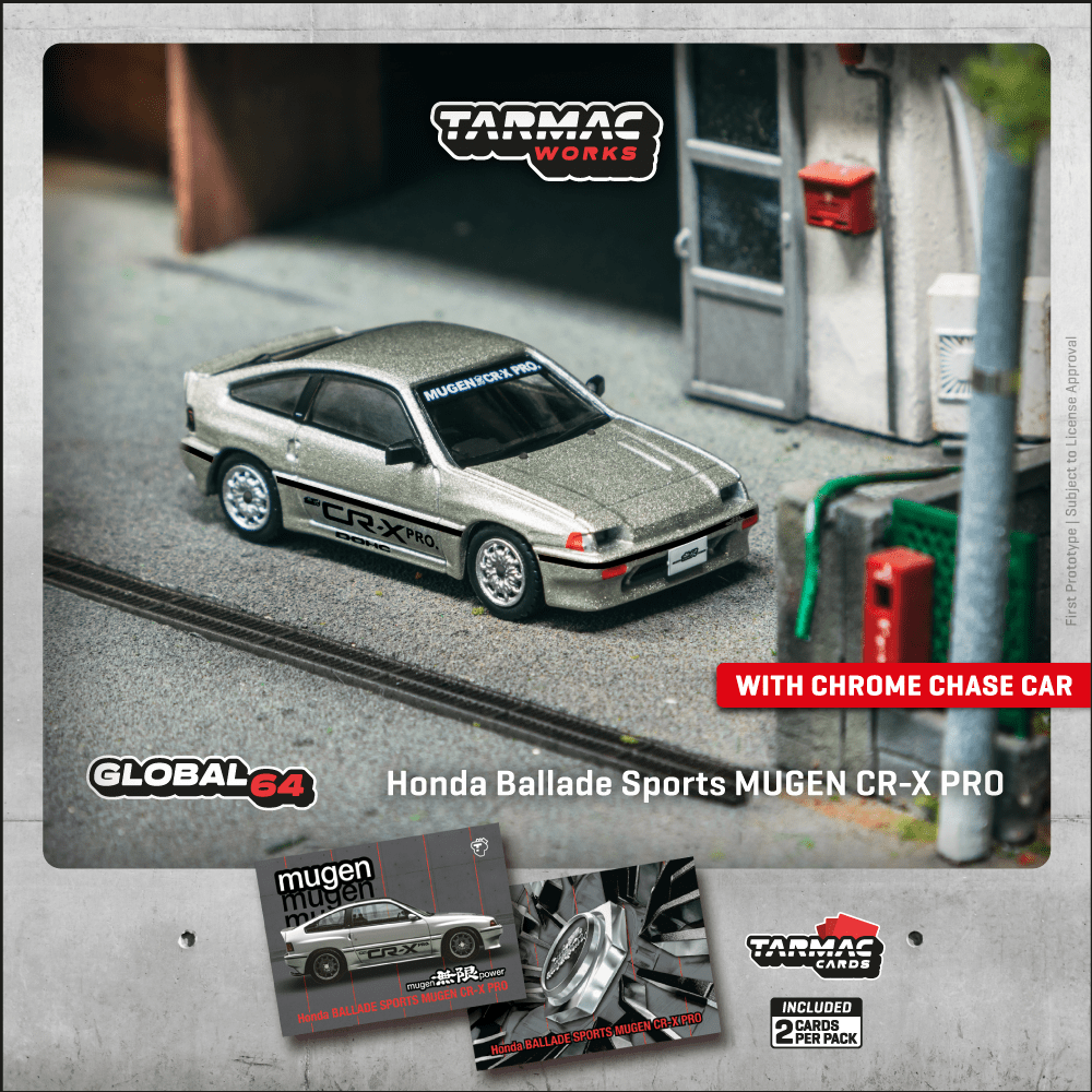 Tarmac Works 1:64 HONDA Ballade Sports MUGEN CR-X PRO Silver