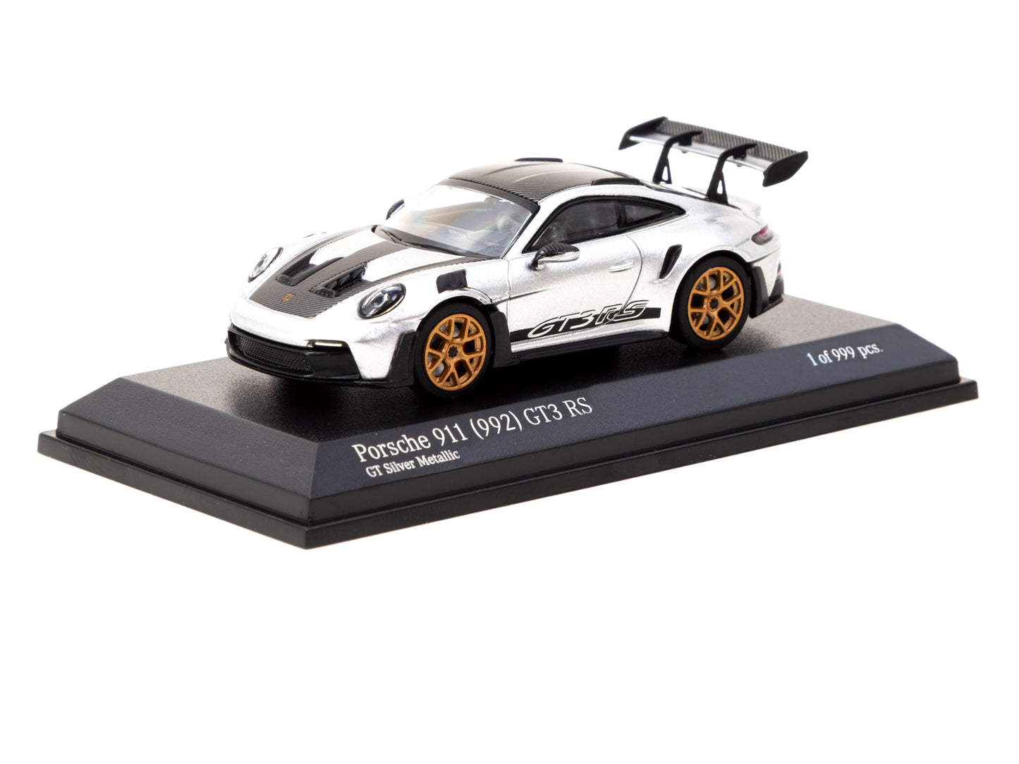 Tarmac Works x Minichamps 1/64 Porsche 911 (992) GT3 RS Silver Metallic