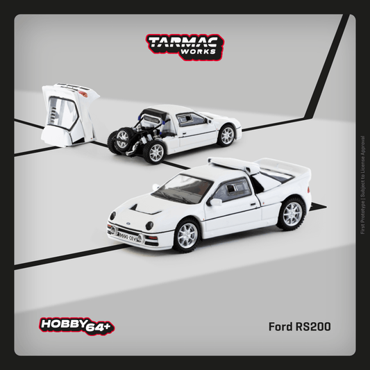 Tarmac Works 1:64 Scale Ford RS200 White