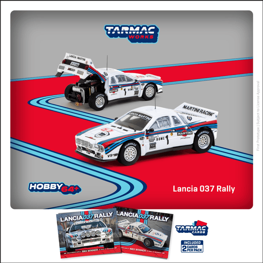 Tarmac Works 1:64 Scale Lancia 037 Rally Rally Monte Carlo 1983 Winner W. Rohrl / C. Geistdorfer