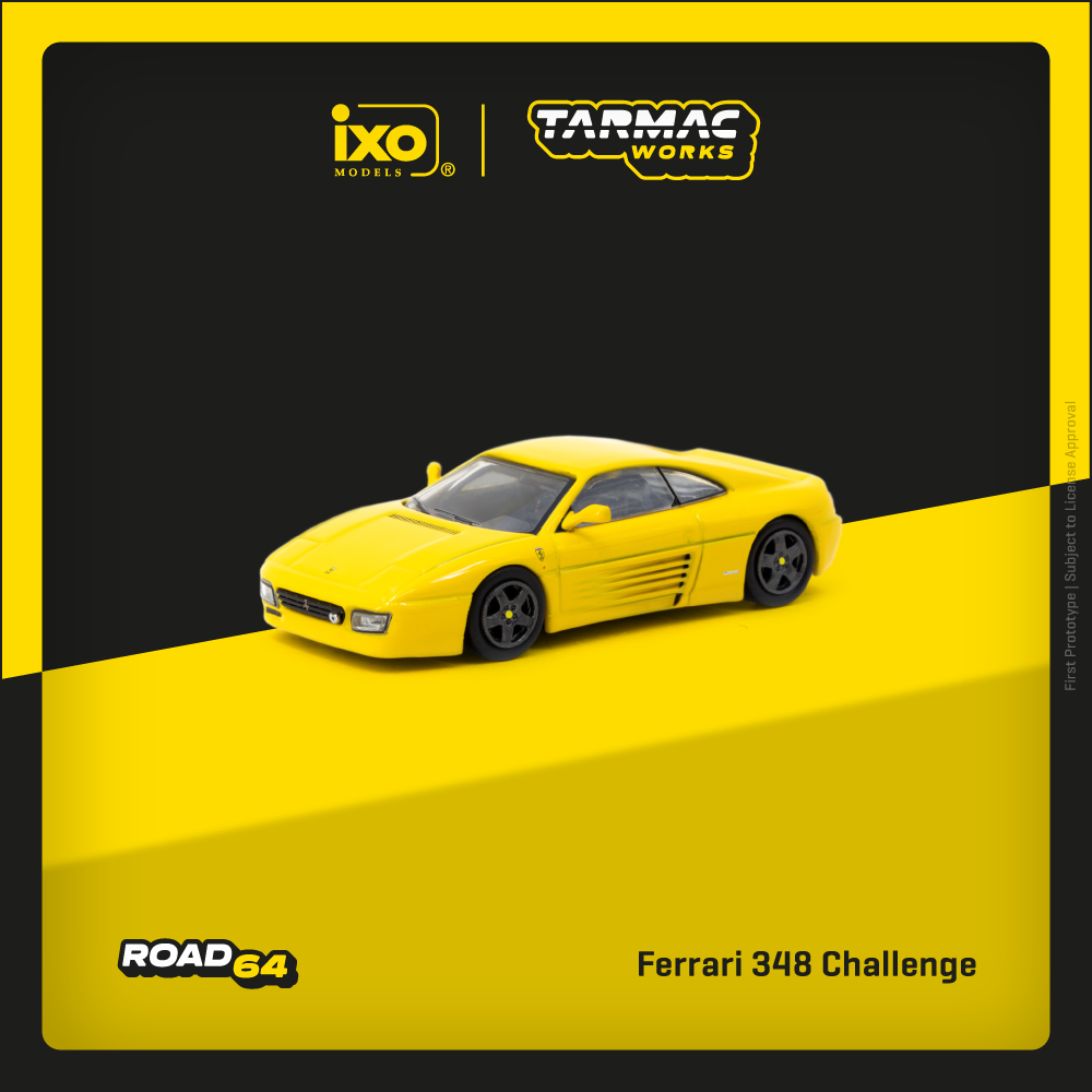 Tarmac Works 1:64 Ferrari 348 Challenge  Yellow