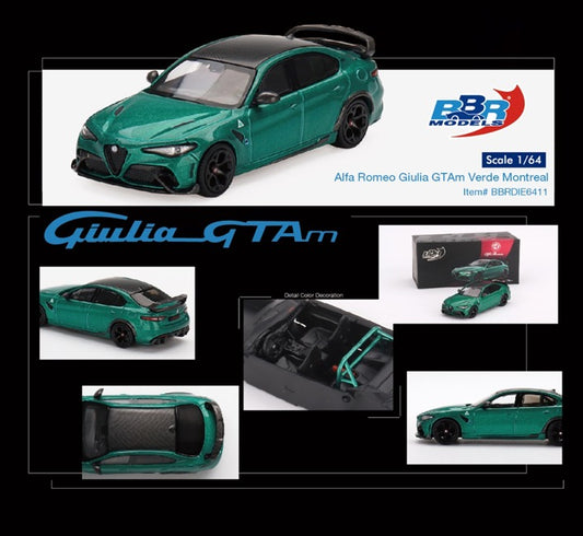 BBR Models 1/64 Alfa Romeo Giulia GTAm Verde Montreal