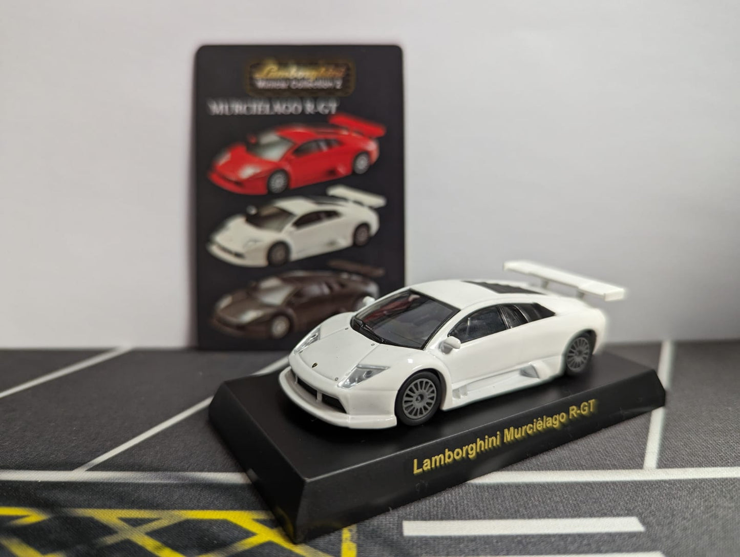 Kyosho 1:64 Scale Lamborghini Minicar collection 2 Murcielago R-GT White