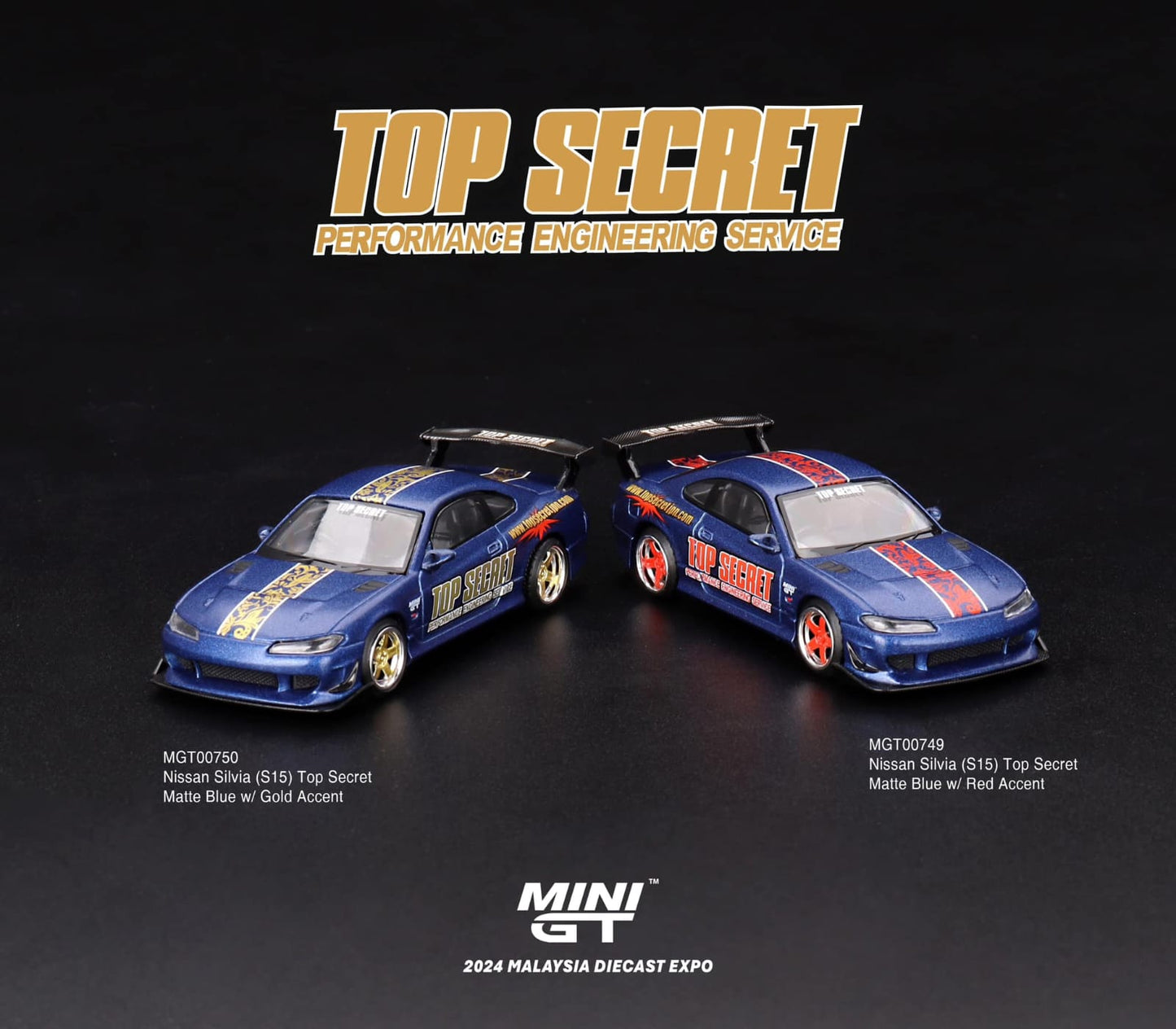 Mini GT MDX 2024 #749/ #750 Nissan Silvia Top Secret (S15)