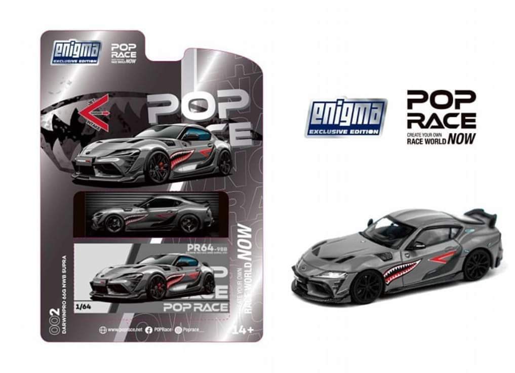 Pop Race x Enigma 1:64 Scale DARWIN PRO 66G NWB SUPRA