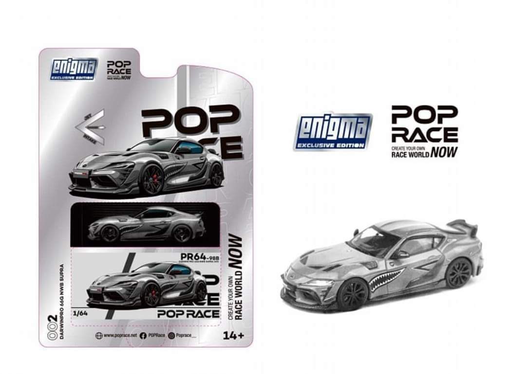 Pop Race x Enigma 1:64 Scale DARWIN PRO 66G NWB SUPRA