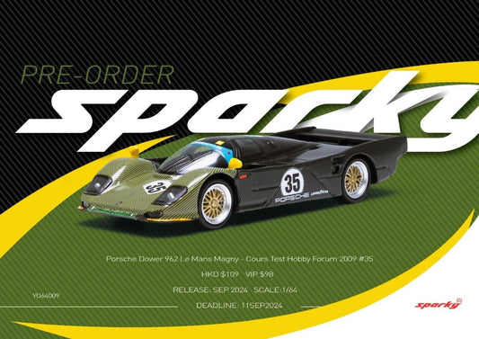 SPARKY X Tiny 1/64 Porsche Dower 962 Le Mans Magny-Cours Test Hobby Forum 2009 #35