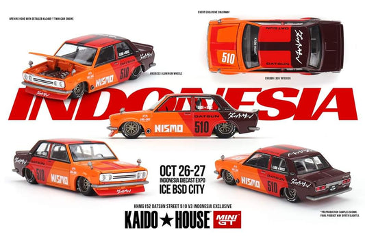 Mini GT x Kaido House #138 Datsun 510 Street V3 IDE exclusive