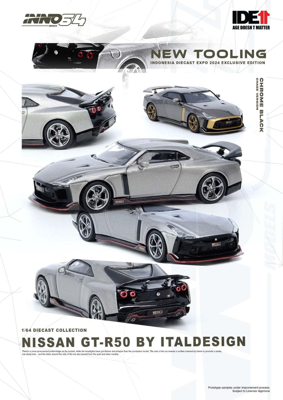 Inno64 1/64 IDE 2024 Nissan GT-R50 by Italdesign