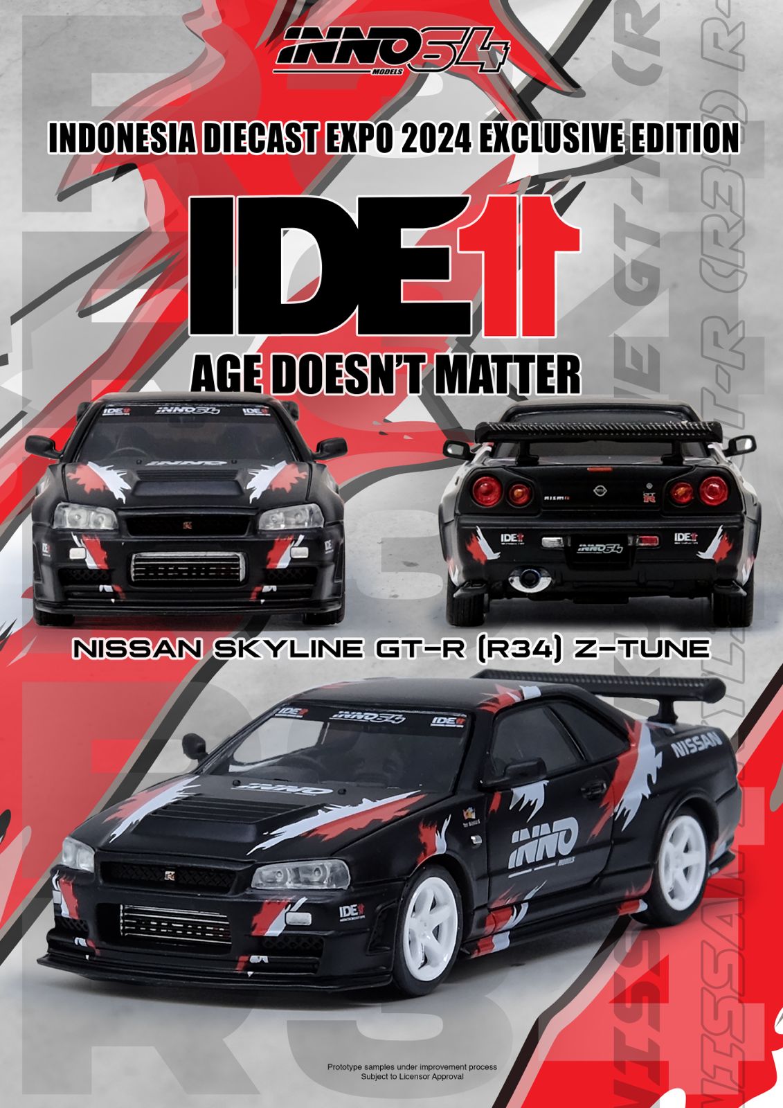 Inno64 1/64 IDE 2024 Nissan Skyline GT-R R34 Z-tune