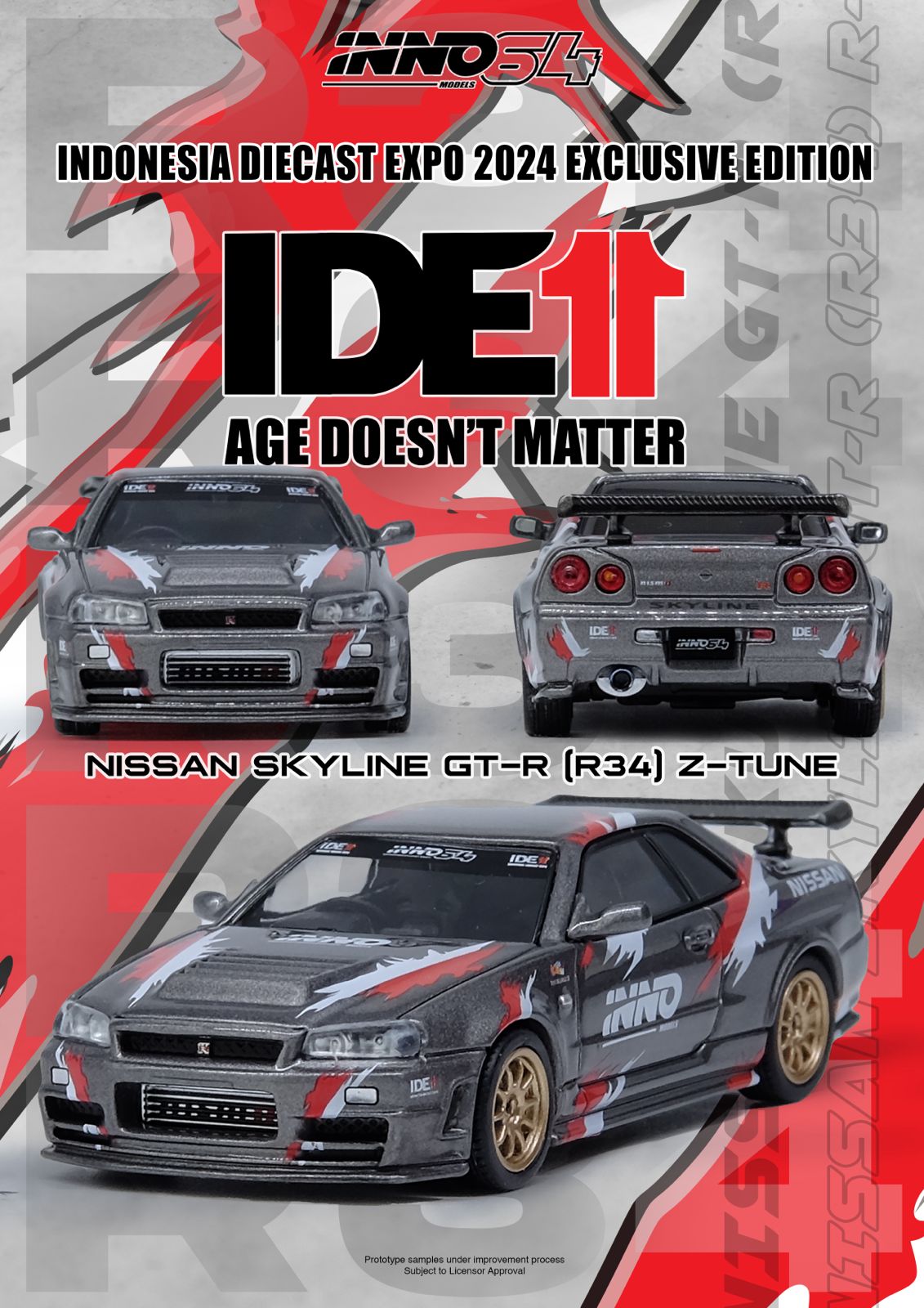 Inno64 1/64 IDE 2024 Nissan Skyline GT-R R34 Z-tune