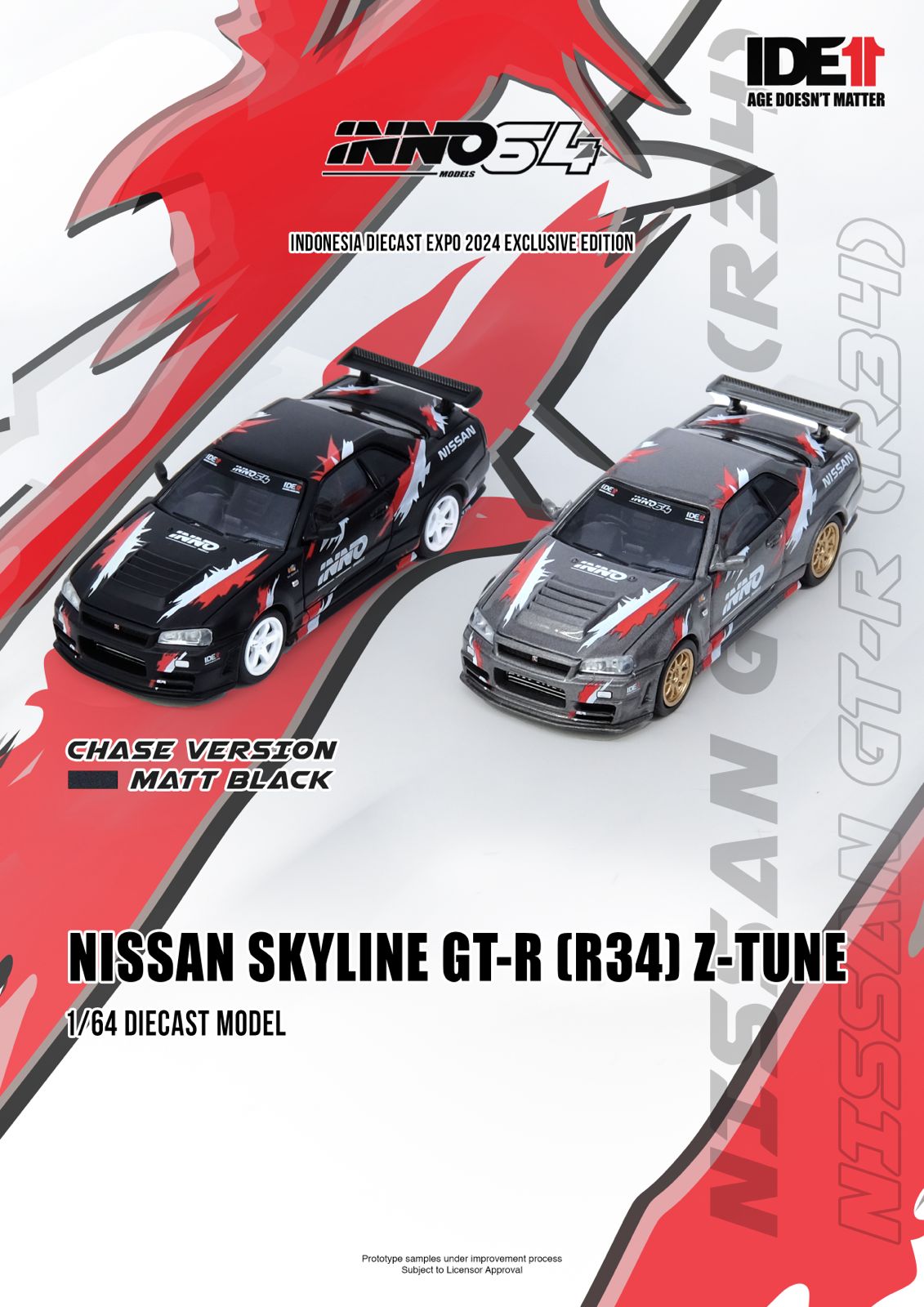 Inno64 1/64 IDE 2024 Nissan Skyline GT-R R34 Z-tune