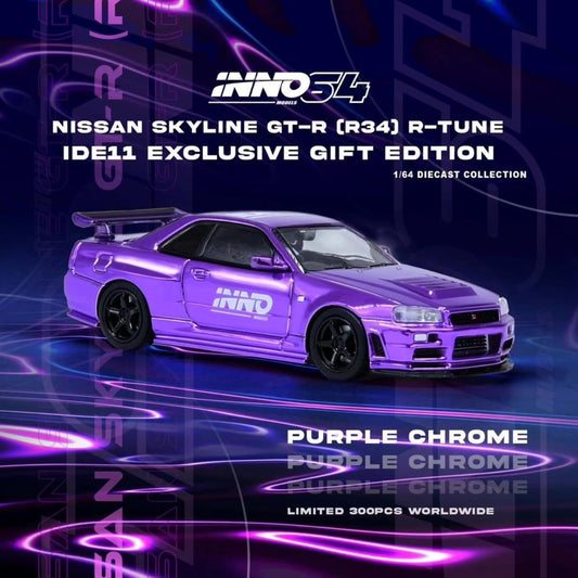 Inno64 1/64 IDE 2024 Nissan Skyline GT-R R34 DINNER CAR