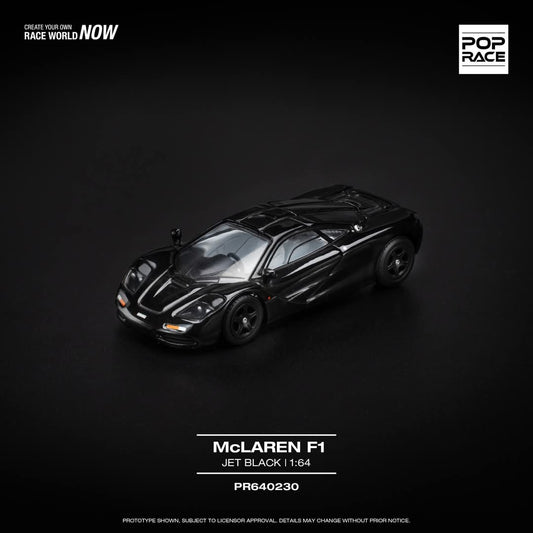 Pop Race 1/64 McLAREN F1 - JET BLACK