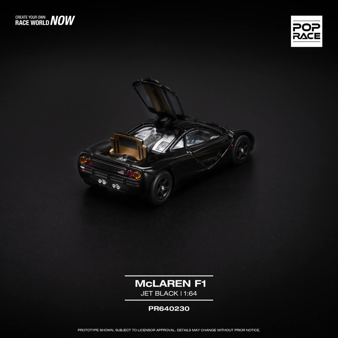 Pop Race 1/64 McLAREN F1 - JET BLACK