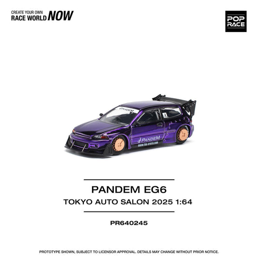 Pop Race 1/64 Tokyo Auto Salon 2025 HONDA PANDEM CIVIC EG6 v1.5