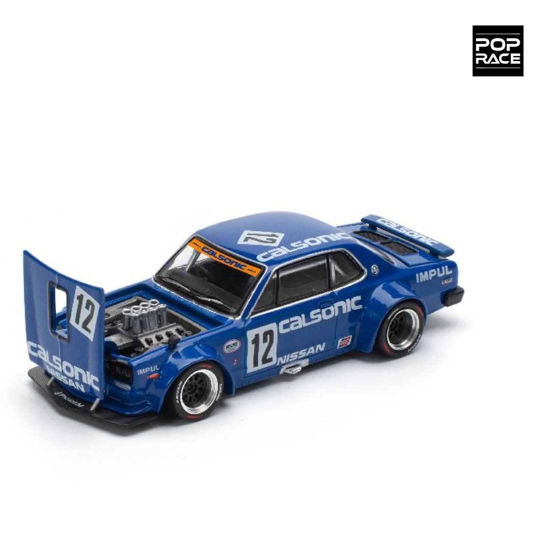 Pop Race 1/64 SKYLINE GT-R V8 DRIFT (HAKOSUKA) CALSONIC