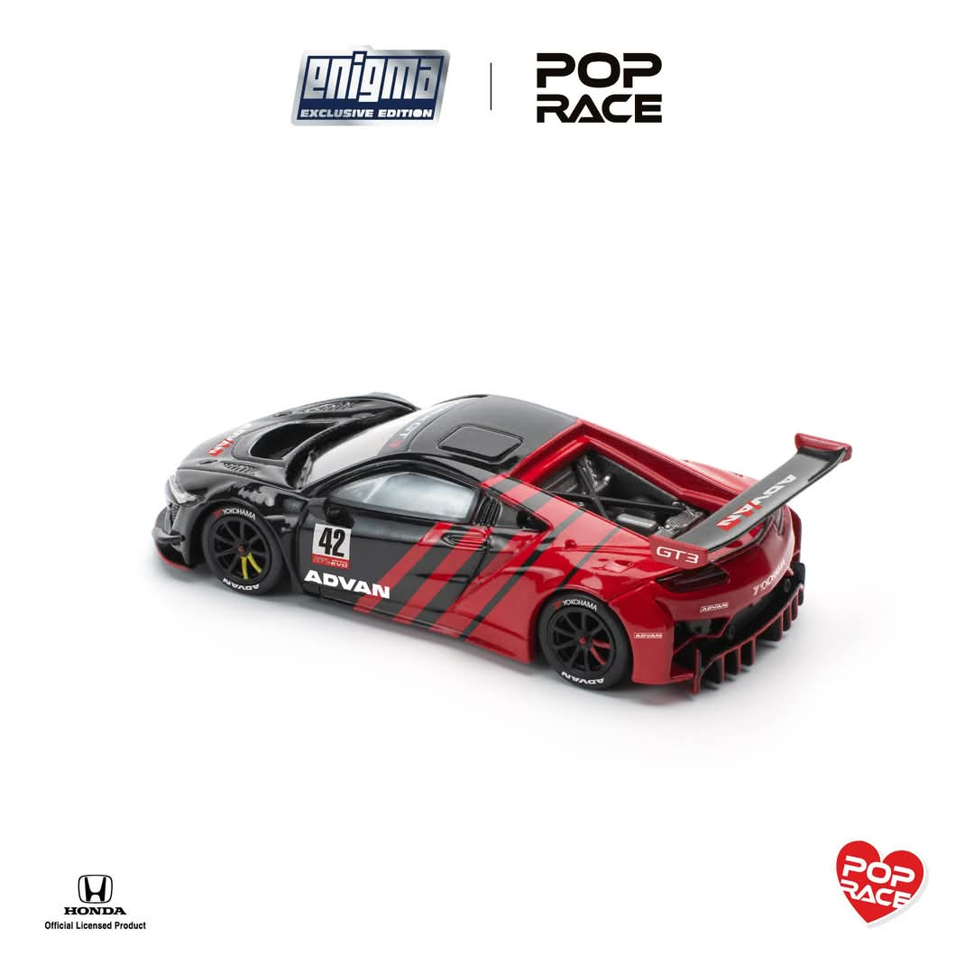 Pop Race x Enigma 1/64 Honda NSX GT3 EVO22 - ADVAN