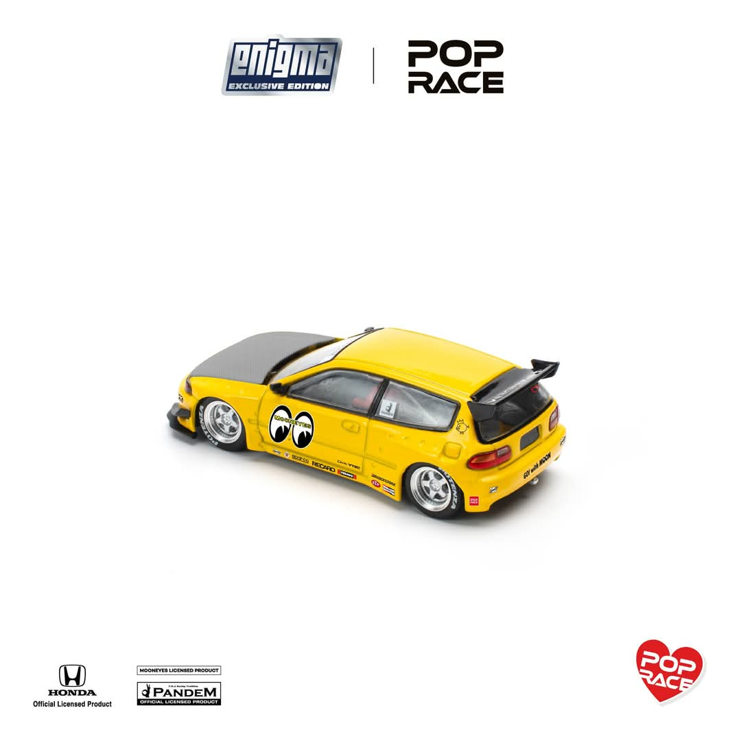 Pop Race x Enigma 1/64 Pandem Civic EG6 v1.5 - MOONEYES