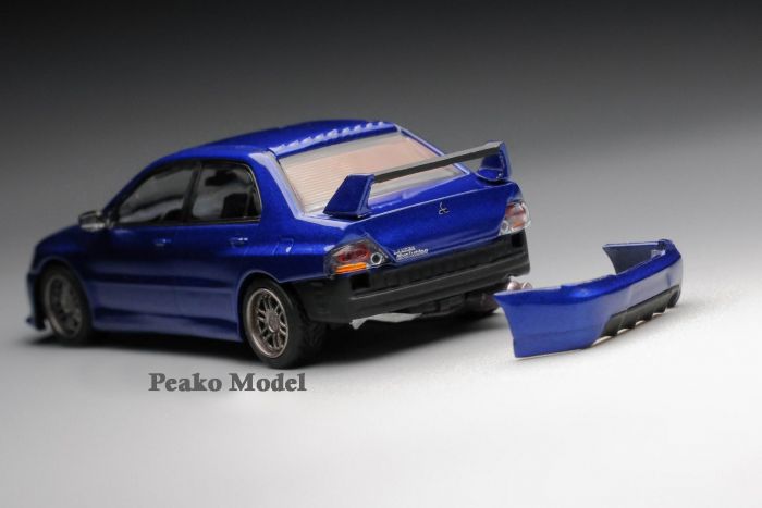 Y. E. S Model x Peako Mitsubishi Lancer Evolution IX Evo9 1:64 Scale diecast