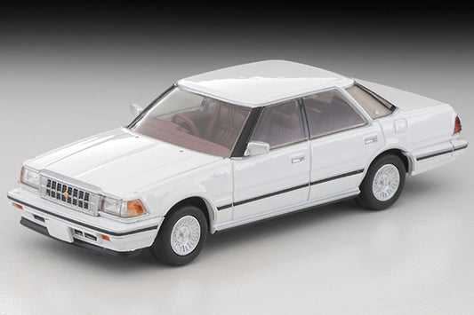 Tomica Limited Vintage LV-N199c Toyota Crown Hardtop 3.0 Royal Saloon G (white) 1985 model