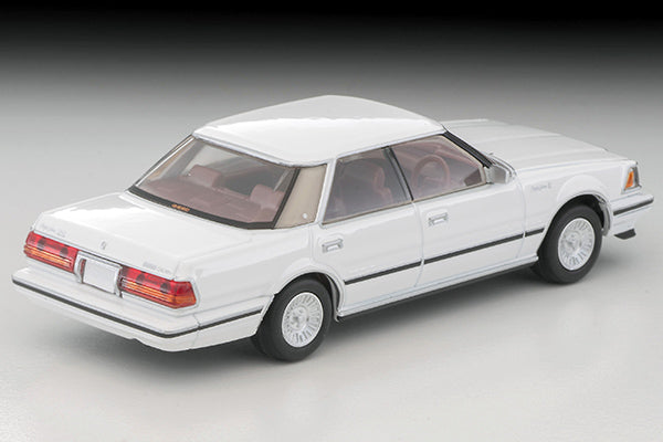 Tomica Limited Vintage LV-N199c Toyota Crown Hardtop 3.0 Royal Saloon G (white) 1985 model