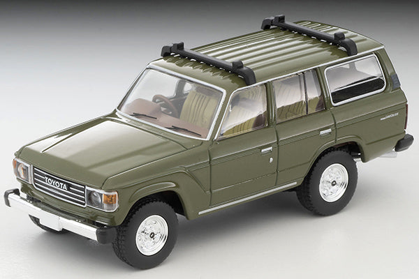 Tomica Limited Vintage Neo LV-N279e Toyota Land Cruiser 60 (Olive) Canoe, Figure Included