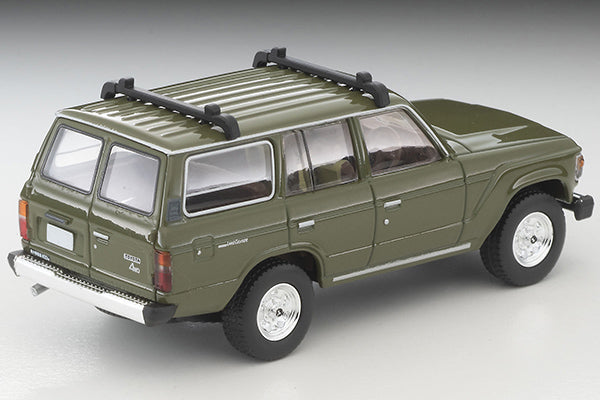 Tomica Limited Vintage Neo LV-N279e Toyota Land Cruiser 60 (Olive) Canoe, Figure Included