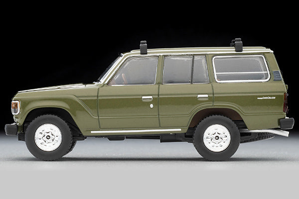 Tomica Limited Vintage Neo LV-N279e Toyota Land Cruiser 60 (Olive) Canoe, Figure Included