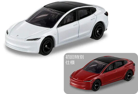 Tomica 2024 DEC #98 Tesla Model 3 set of 2