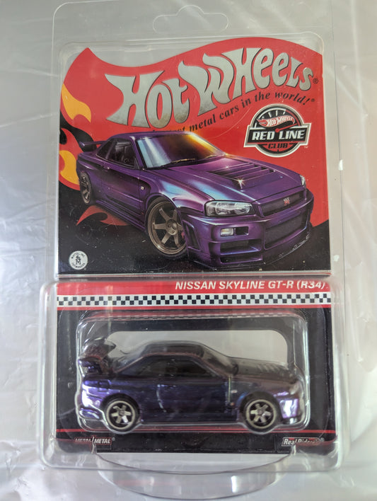 Hot Wheels RLC 2024 Nissan GT-R R34 Magic Purple