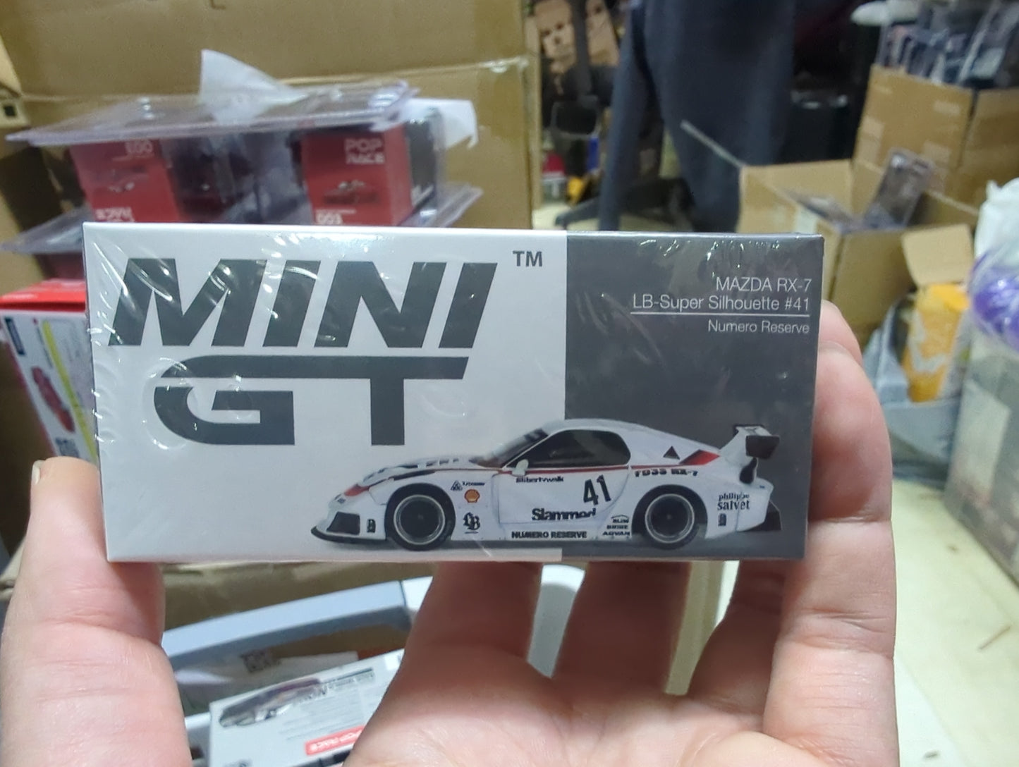 Mini GT 1:64 #773 MAZDA RX-7 LB-Super Silhouette Liberty Walk Numero Reserve