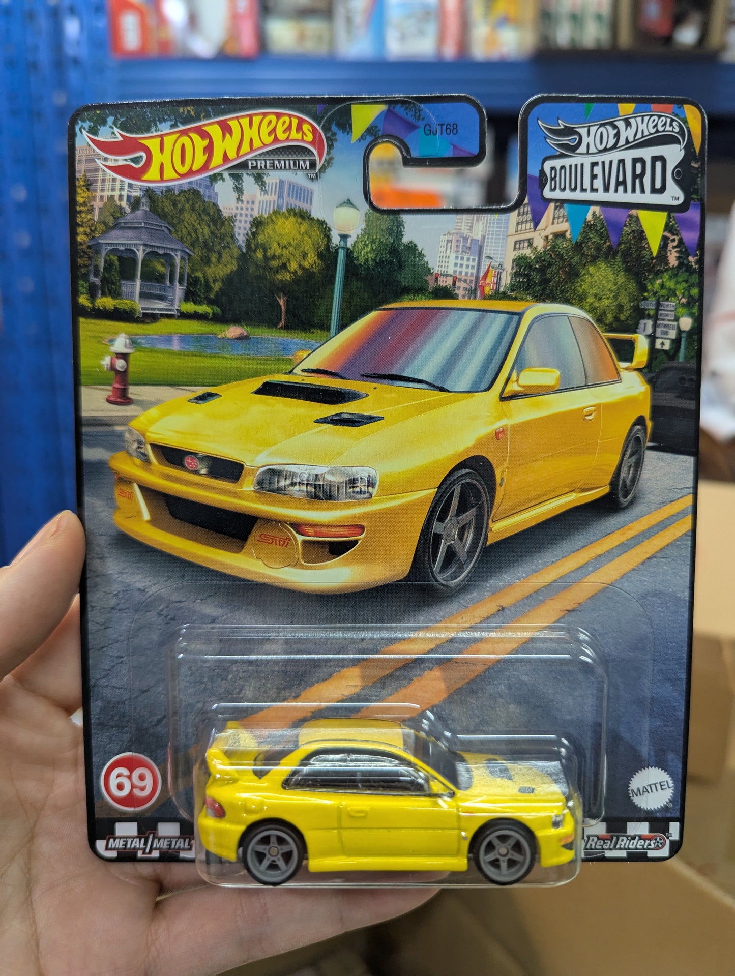 Hot Wheels Boulevard 2023 GJT68-953P #69 '98 Subaru Impreza 22B-STi