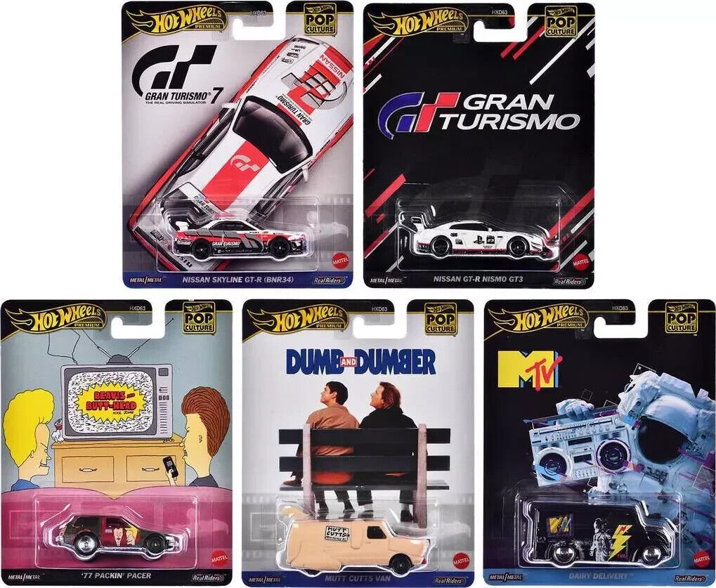 Hot Wheels 2024 C case Pop Culture HXD63 set of 5