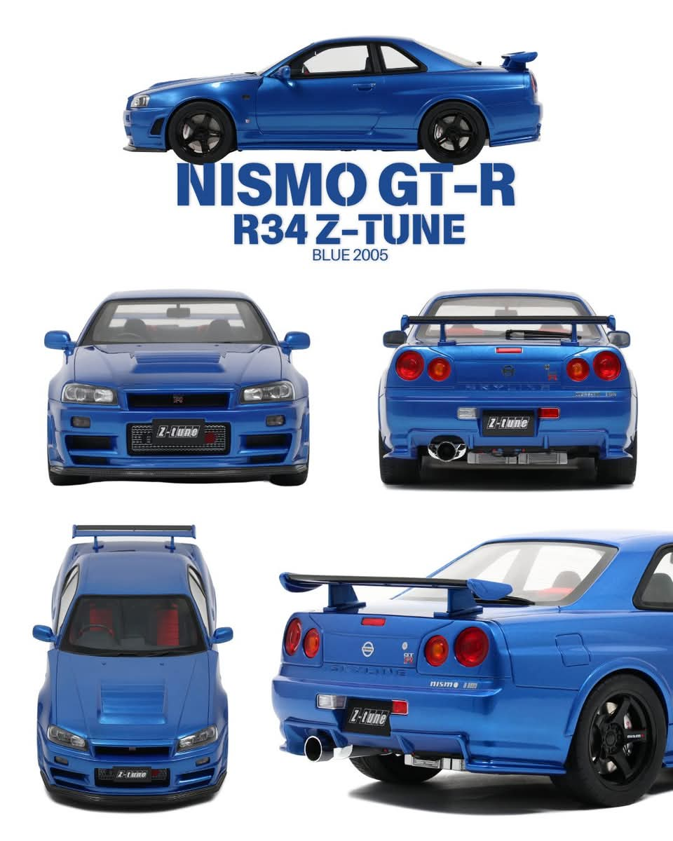 [Included shipping] OTTO Mobile G082 1:12 scale NISSAN SKYLINE R34 GTR NISMO Z-TUNE