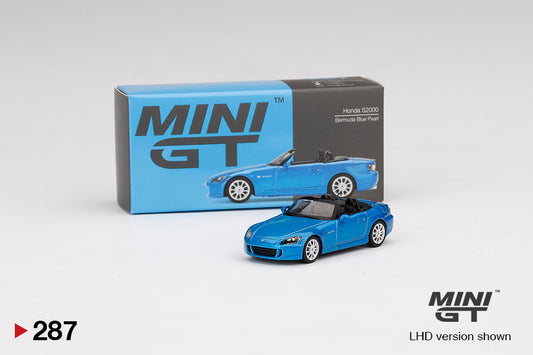 MINI GT #287 Honda S2000 (AP2) Laguna Blue Pearl Mini GT