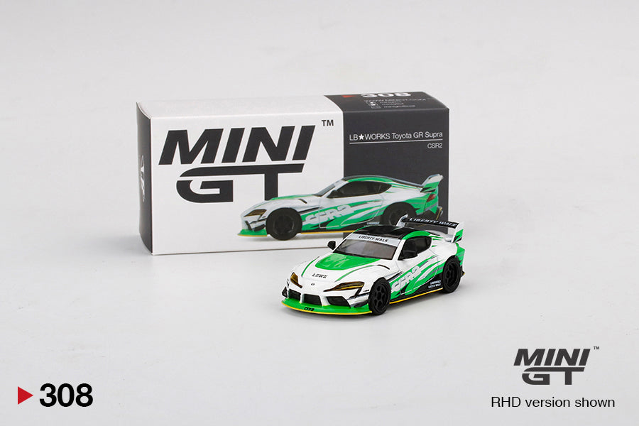 Mini GT #308 1:64 LB WORKS Toyota GR Supra CSR2