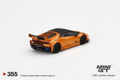 Mini GT #355 1/64 LB☆WORKS Lamborghini Huracán GT Arancio