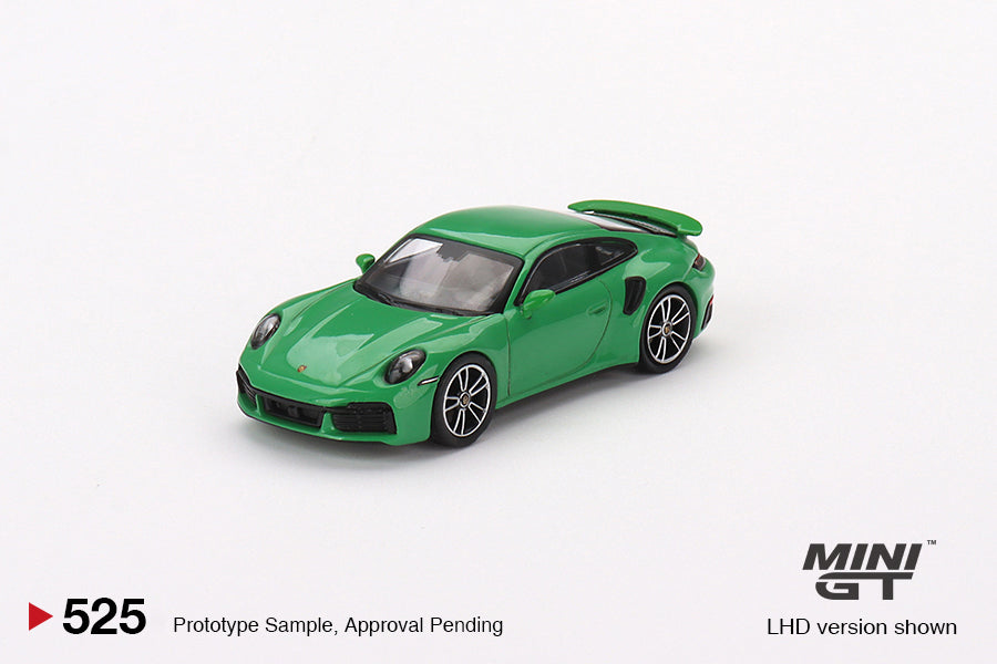 Mini GT #525 1/64 Porsche 911 Turbo S Python Green