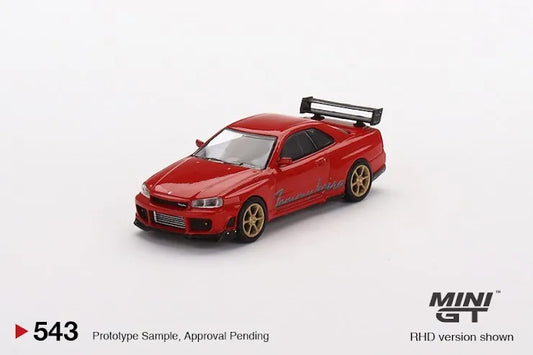 Mini GT #543 Nissan Skyline GT-R (R34) Tommykaira R RZ Edition Red