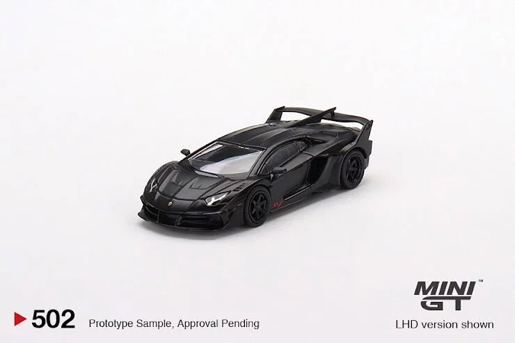 MINI GT #502 Lamborghini  LB-Silhouette WORKS Aventador GT EVO Matte Black