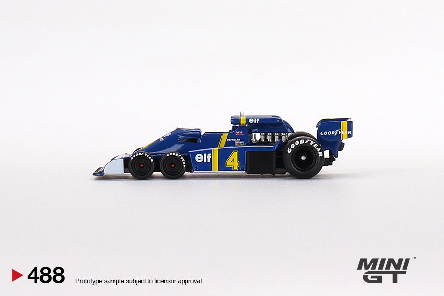 MINI GT #488 Tyrrell P34 #4 1976 Spanish GP – Mobile Garage HK