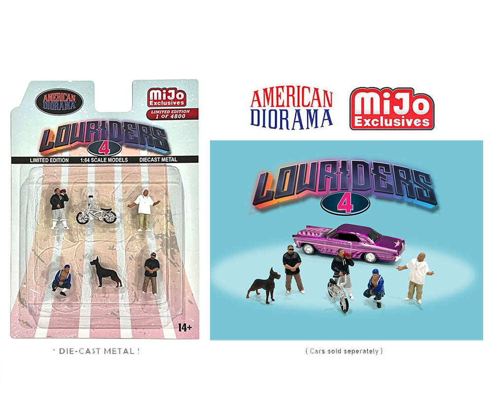 American Diorama 1:64 Figure Set - Lowriders 4