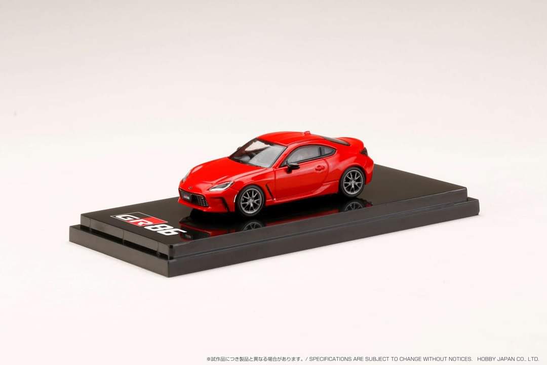 Hobby Japan 1/64 Toyota GR86 RZ Customized Version Red – Mobile Garage HK